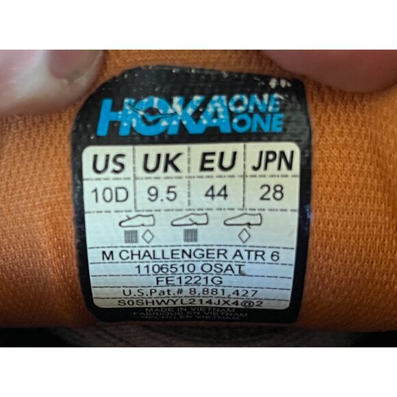 HOKA ONE ONE Blue Orange Challenger ATR 6 Running Sneakers Shoes  Mens Size 10 main image 6